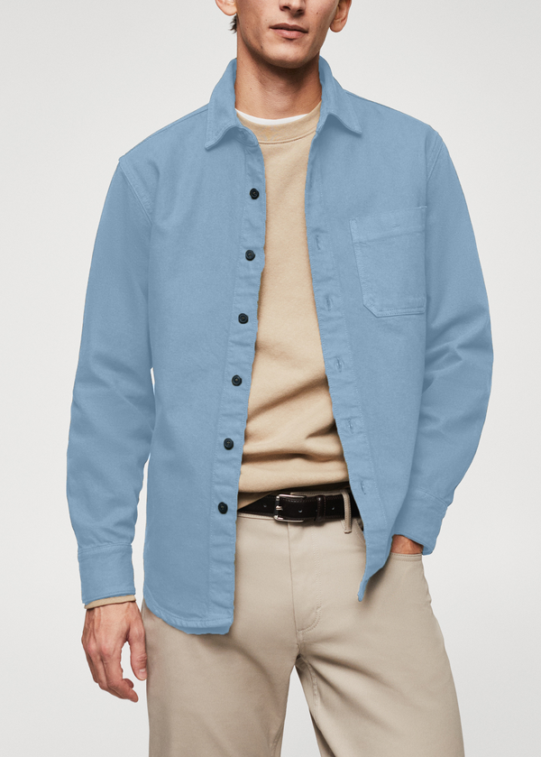 Men's Pocket Denim Shirts