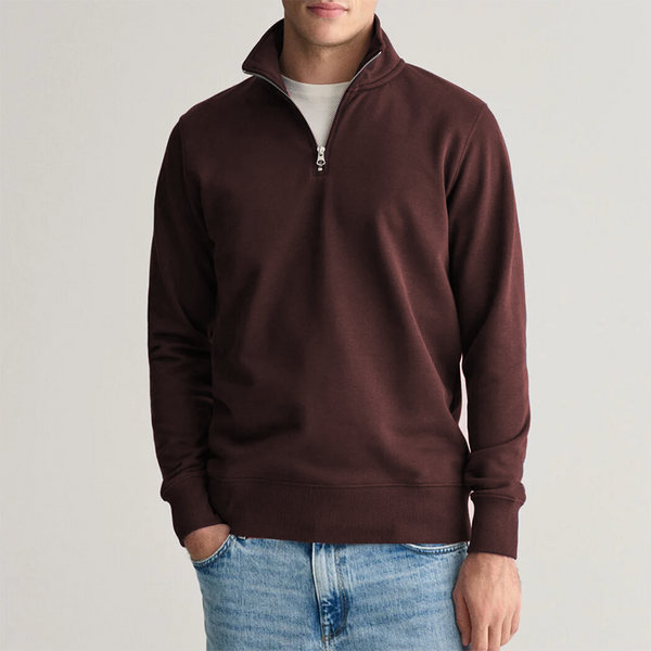 Men's Sophisticated Versatile Business Solid Color Basic Sweatshirt