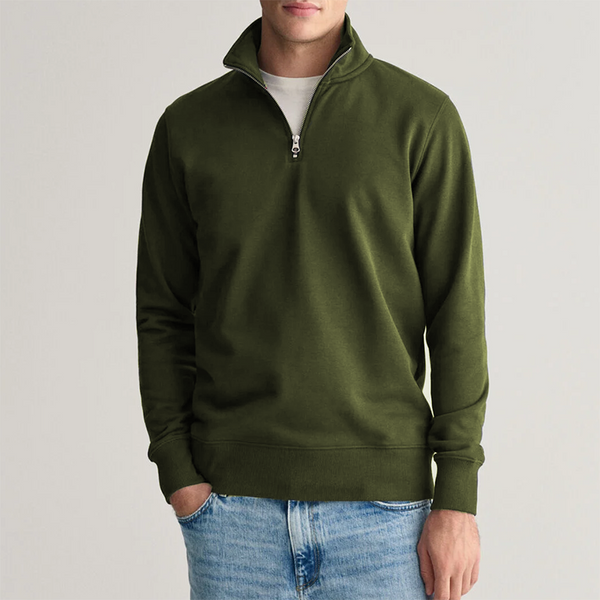 Men's Sophisticated Versatile Business Solid Color Basic Sweatshirt