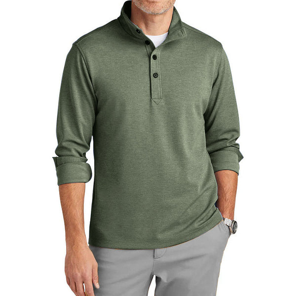 Men's Basic Vintage Long Sleeve Polo Shirt Sweatshirt