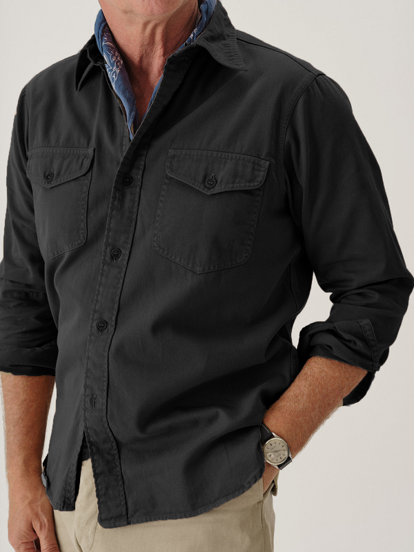 Men's Handsome Hard Twill Work Shirt