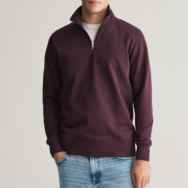 Men's Sophisticated Versatile Business Solid Color Basic Sweatshirt